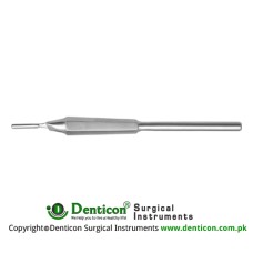 Scalpel Handle No. 3 With Round Hollow Handle Stainless Steel, 15.5 cm - 6"